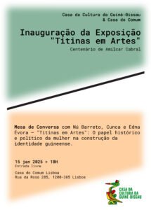 Cartaz Inauguração Titinas em Artes